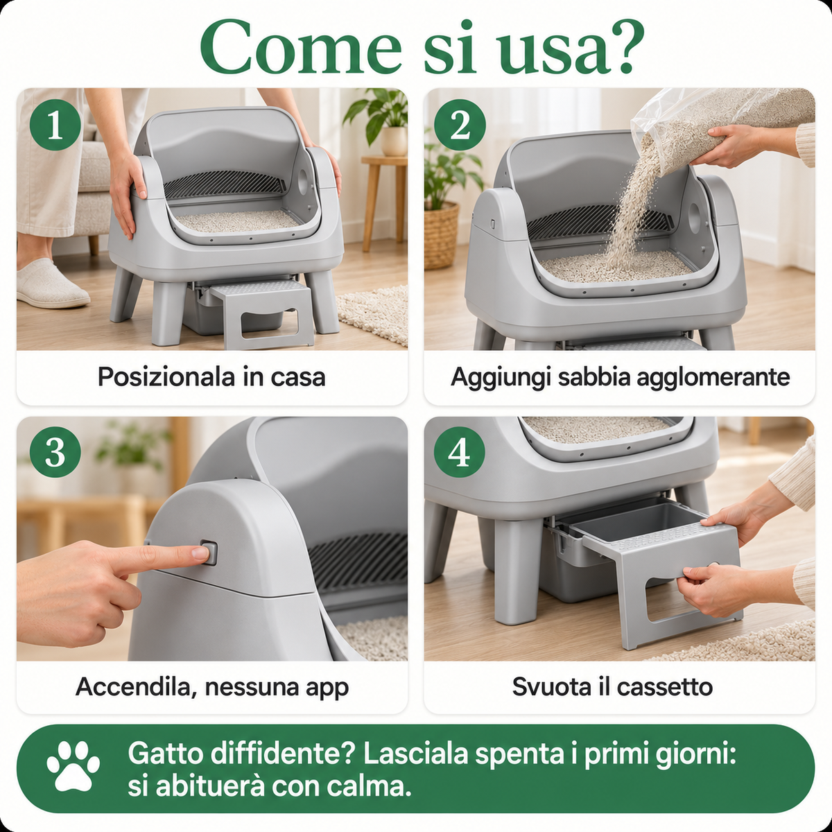 Lettiera Autopulente
