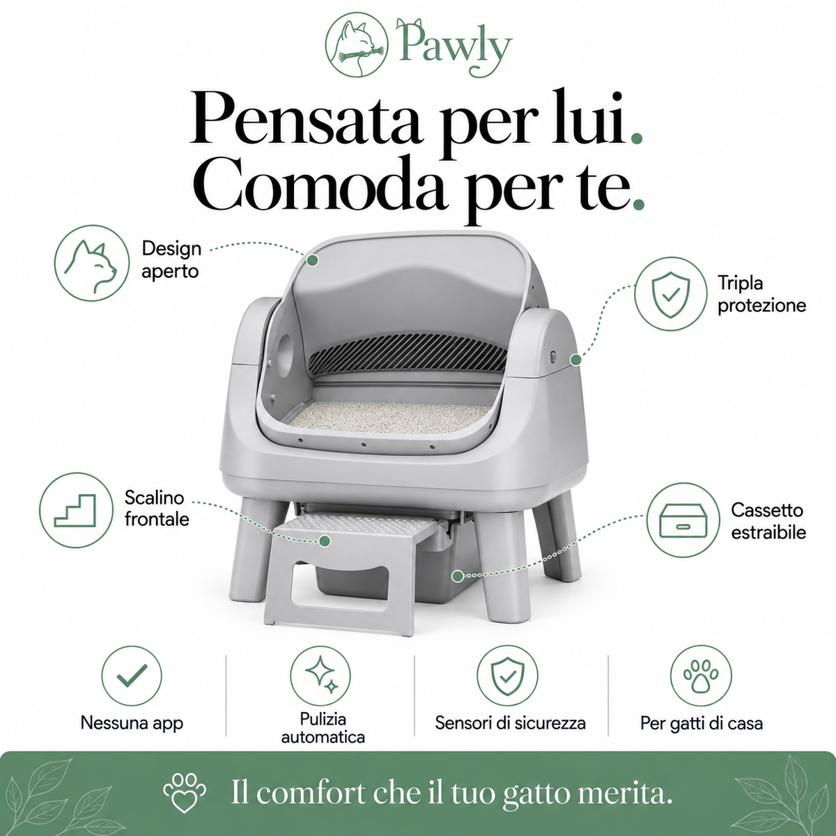 Lettiera Autopulente