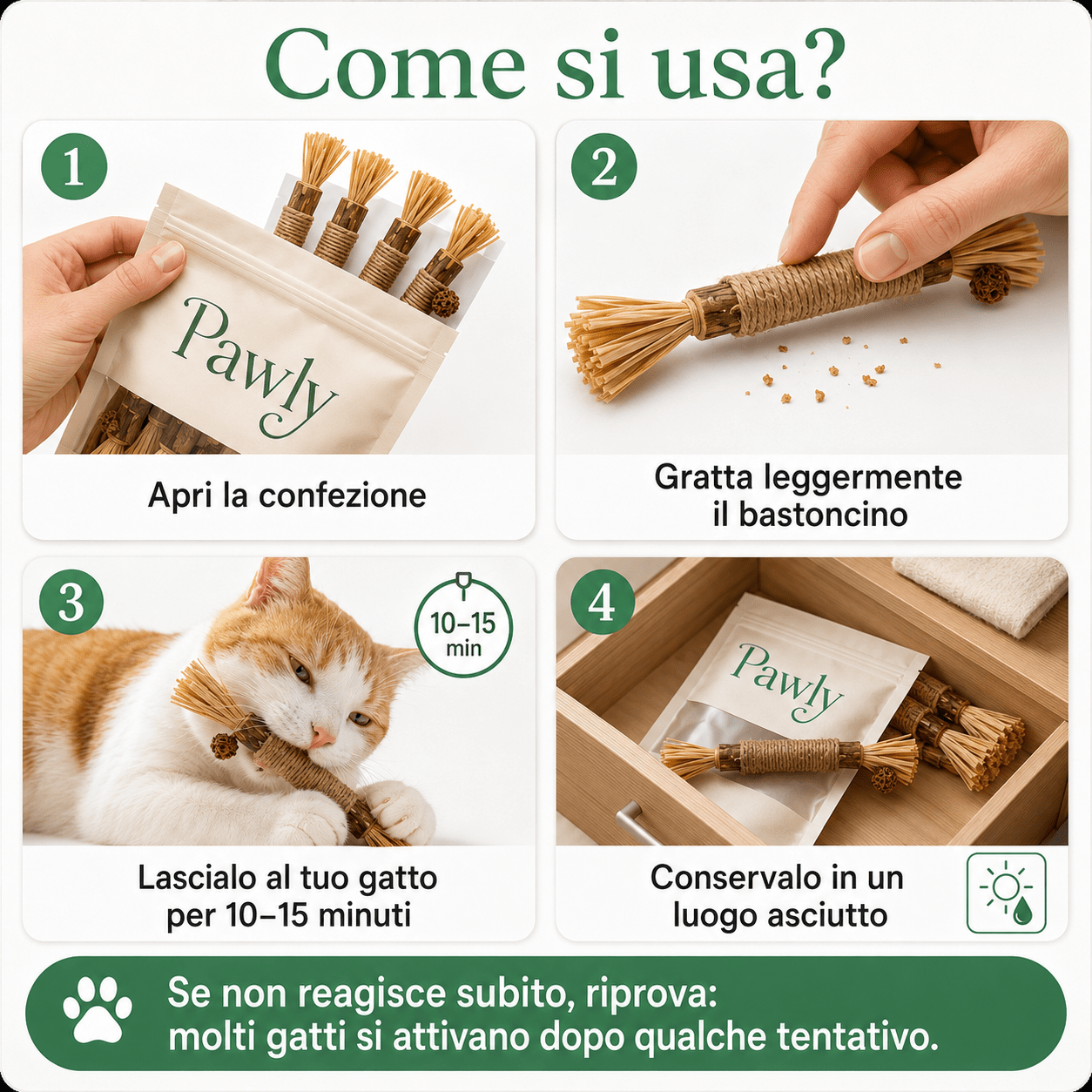 Bastoncini Matatabi Naturali - Pawly